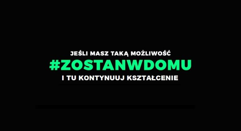 ZostańWDomu komunikat dla studentów Apeiron COVID19