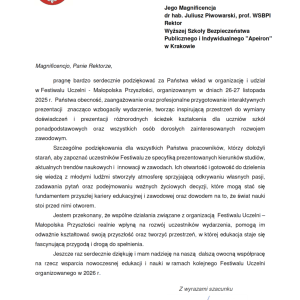 Festiwal Uczelni – Małopolska Przyszłości 2025