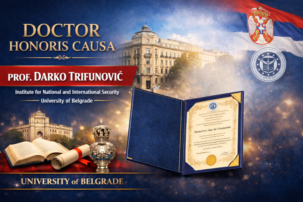 Uroczyste wręczenie dyplomu Doctor Honoris Causa profesorowi Darko Trifunović,