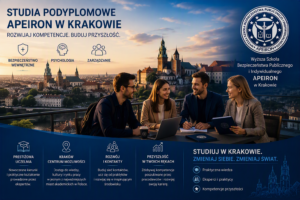 Studia podyplomowe Apeiron w Krakowie, rozwój zawodowy i edukacja w jednym z najważniejszych ośrodków akademickich w Polsce.
