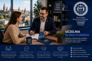 Indywidualne podejście do słuchaczy studiów podyplomowych w Wyższej Szkole Bezpieczeństwa Publicznego i Indywidualnego Apeiron w Krakowie.