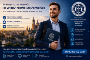 Rekrutacja na studia podyplomowe Apeiron w Krakowie, rozwój kariery zawodowej i zdobywanie nowych kompetencji.